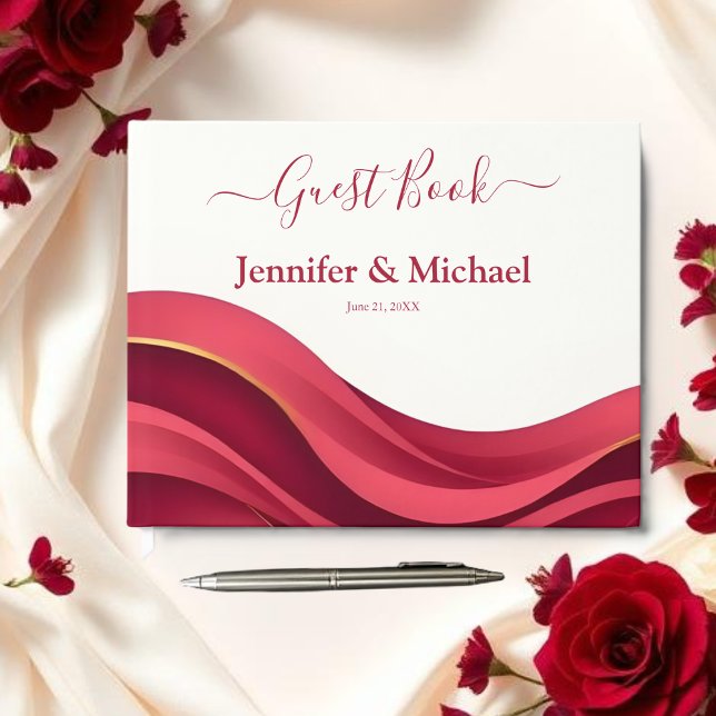 Livre D'or Mariage en Bourgogne (Burgundy Wedding Guest Book)