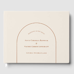 Livre D'or Mariage en ivoire Boho Arch