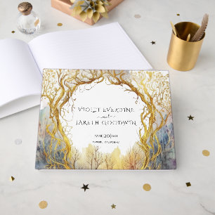 Livre D'or Mariage Enchanted Forest Gold Portal