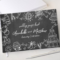 Mariage Fantaisiste à la Craie Dessiné à la Main