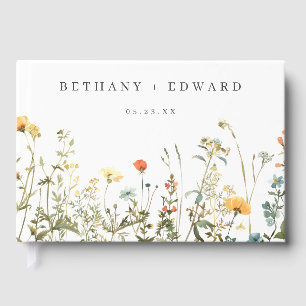 Livre D'or Mariage Fleur sauvage simple