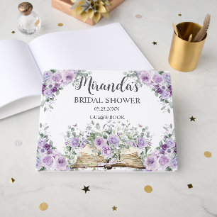 Livre D'or Mariage Fleurie Vintage Nouveau Chapitre Shower
