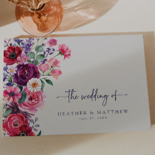 Livre D'or Mariage Floral Audacieux