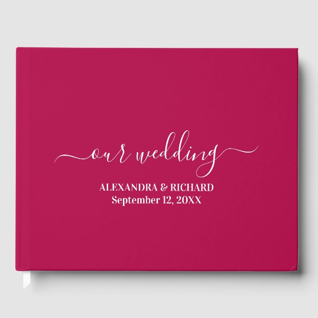 Livre D'or Mariage floral Boho moderne (Recto)