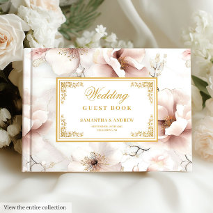 Livre d'or Mariage Floral Dusty Pink Ivory