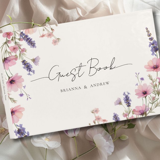 Livre D'or Mariage Floral spécifique au client (Customer specific Floral Wedding Guest Book)