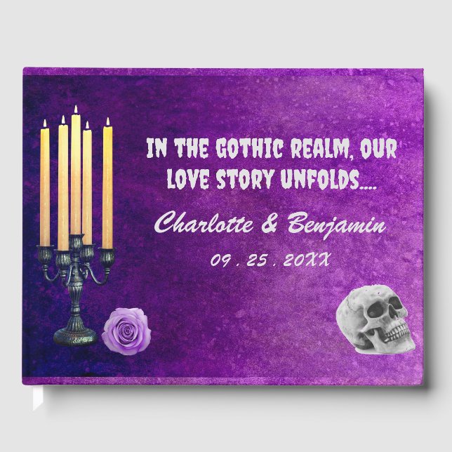 Livre D'or Mariage gothique chic  (Recto)
