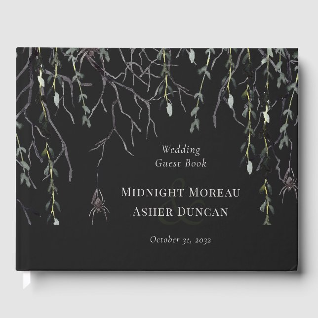 Livre D'or Mariage gothique Dark Moody (Recto)