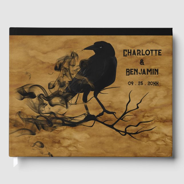 Livre D'or Mariage gothique foncé (Recto)