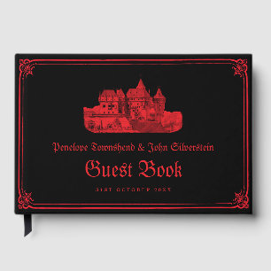 Livre D'or Mariage gothique vampire château frontière noir ro