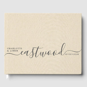 Livre D'or Mariage Mariage de crème Monogram