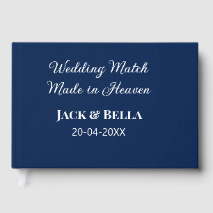 Livre D'or Mariage Match fait au ciel mariage faveurs bleu