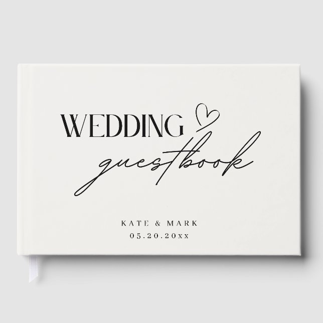 Livre D'or Mariage Minimaliste (Recto)
