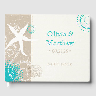 Livre D'or Mariage moderne chic de plage Starfish