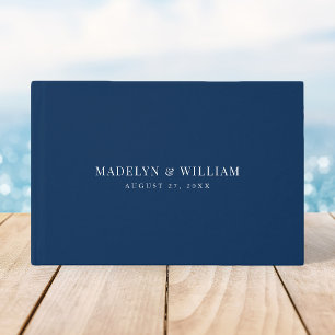 Livre D'or Mariage Moderne Classique de Couleur Modifiable