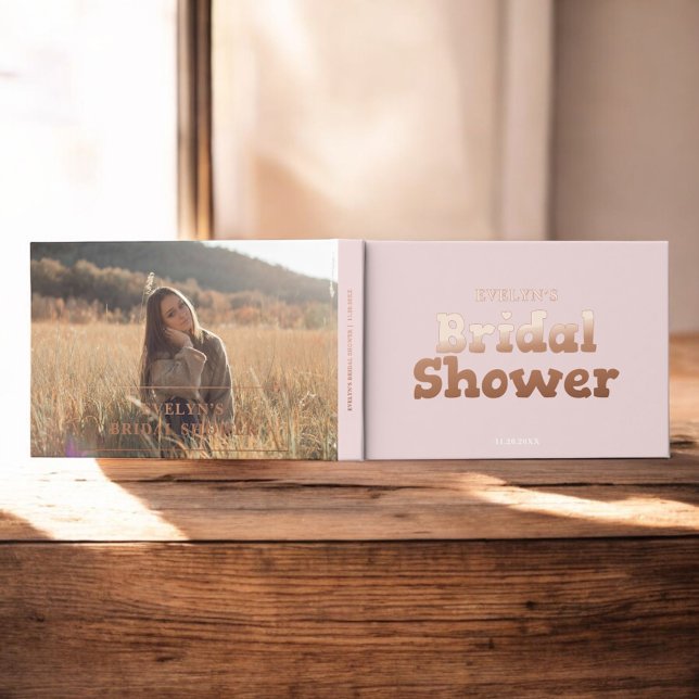 Livre D'or Mariage Moderne Cœur Rose Baby Shower (Créateur téléchargé)