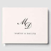 Mariage Monogramme initial Pastel Pink Script