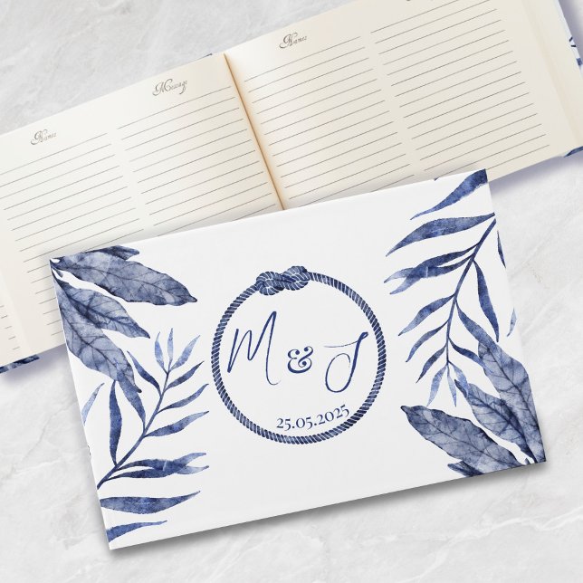Livre D'or Mariage nautique côtier (Créateur téléchargé)