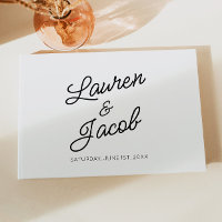 Mariage noir minimaliste moderne