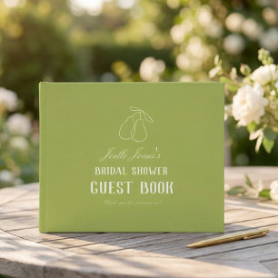 Livre D'or Mariage Parfait Poire Moderne Personnalisé pour un