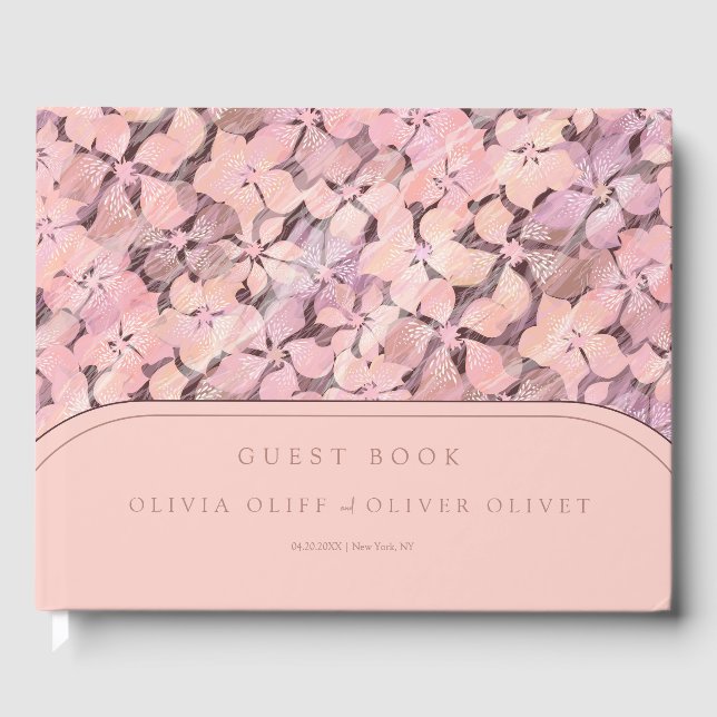 Livre D'or Mariage Peach Romance (Recto)