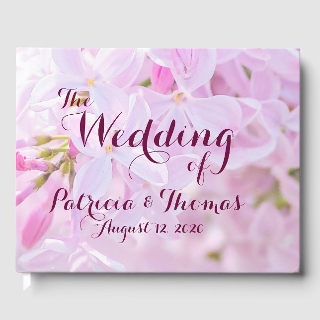 Livre D'or Mariage personnalisable (Recto)