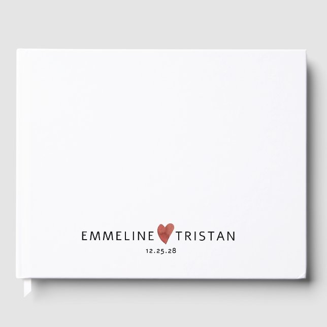 Livre D'or Mariage personnalisé (Recto)