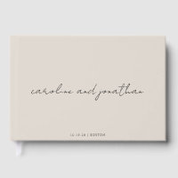 Mariage Personnalisé Nom Ivoire Crème Élégant