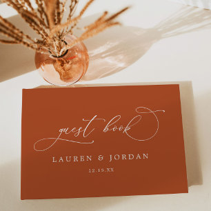 Livre D'or Mariage photo Burnt Orange