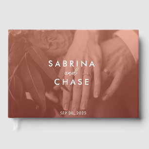 Livre D'or Mariage photo de superposition de couleur vive