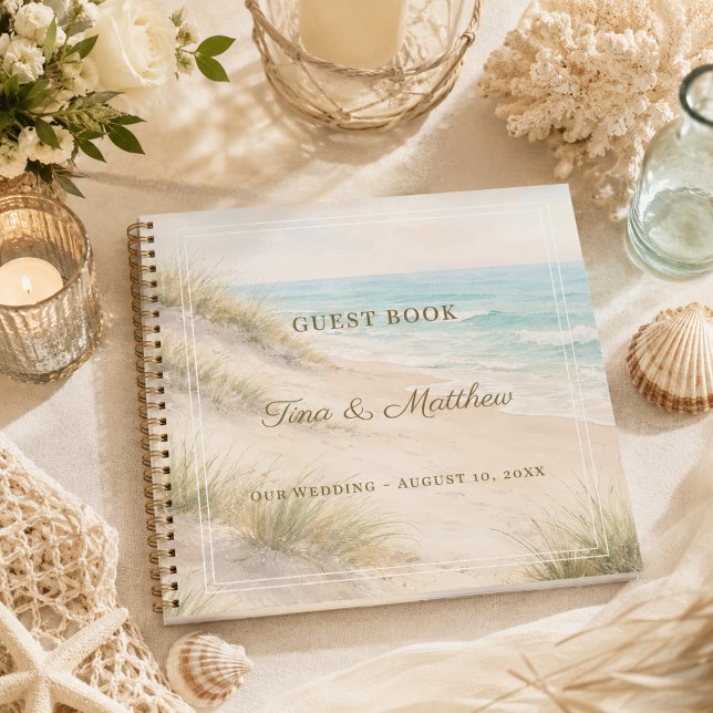 Livre d'or Mariage plage côtière (Créateur téléchargé)