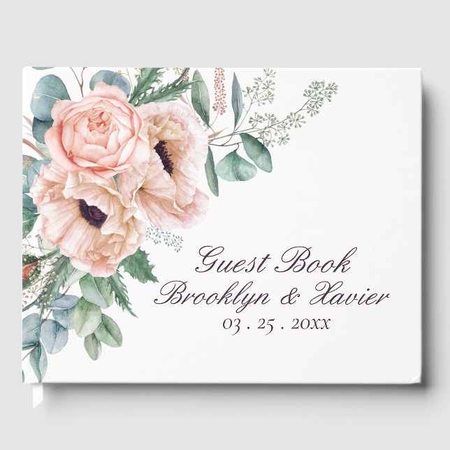 Livre D'or Mariage Poppy Radiance (Recto)