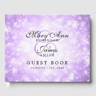 Livre d'or mariage Purple Winter Wonderland