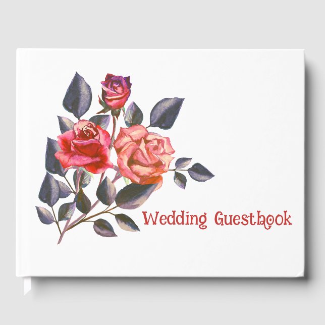 Livre d'or Mariage Rose (Recto)