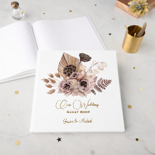 Livre D'or Mariage Rose de couleur douce