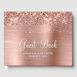 Livre D'or Mariage Rose d'huile d'or