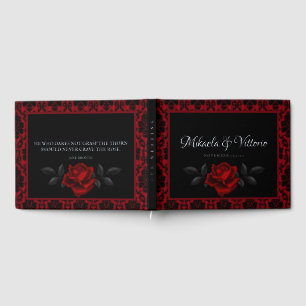 Livre D'or Mariage Rose gothique foncé