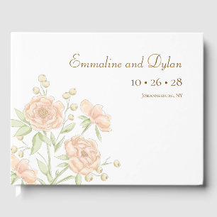 Livre D'or Mariage Rose Pêche