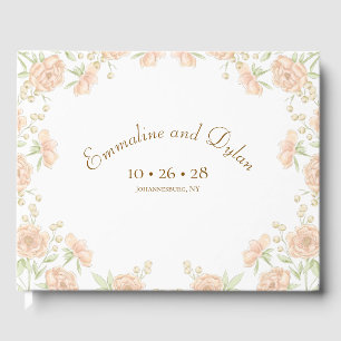 Livre D'or Mariage Rose Pêche