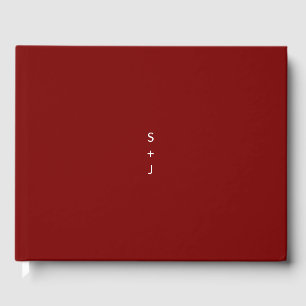Livre D'or Mariage rouge foncé