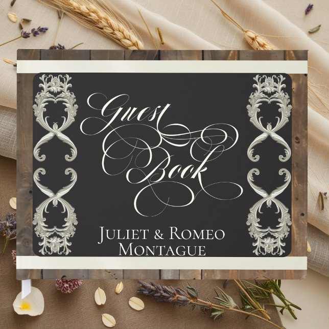 Livre D'or Mariage Ruban & Cœur - Crème (Créateur téléchargé)