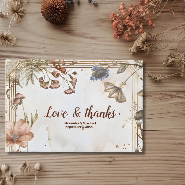 Livre D'or Mariage Rustique Aquarelle en Forêt (Créateur téléchargé)