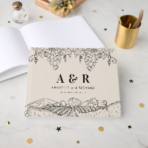 Livre D'or Mariage Rustique Ivory Vineyard Napa Valley Winery