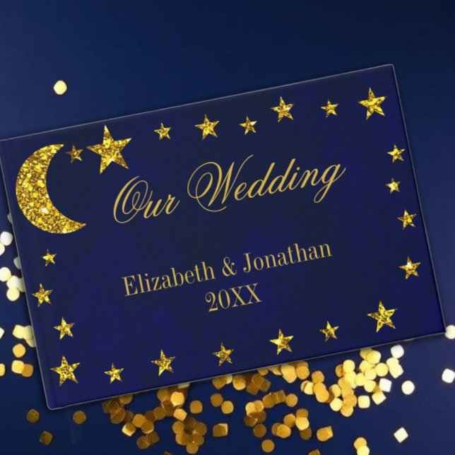 Livre D'or Mariage sous le ciel nocturne céleste (Créateur téléchargé)