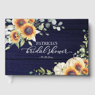 Livre D'or Mariage Sunflowers et Citrouille Automne