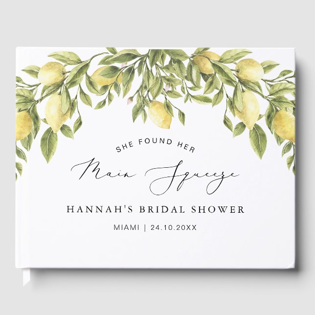 Livre D'or Mariage sur la côte d'Amalfi Citron Jaune Enterrem (Recto)