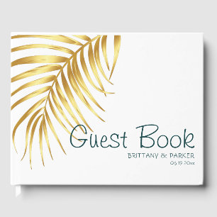 Livre D'or Mariage Tropical Gold personnalisé