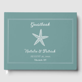 Livre D'or Mariage turquoise Starfish
