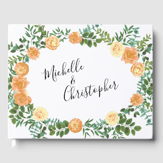 Livre D'or Mariage Vintage Rose Pêche