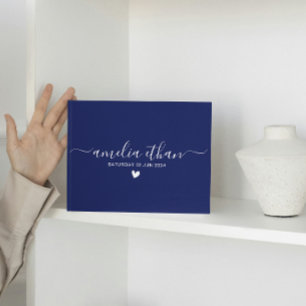 Livre D'or Mariages personnalisés minimalistes modernes lin n